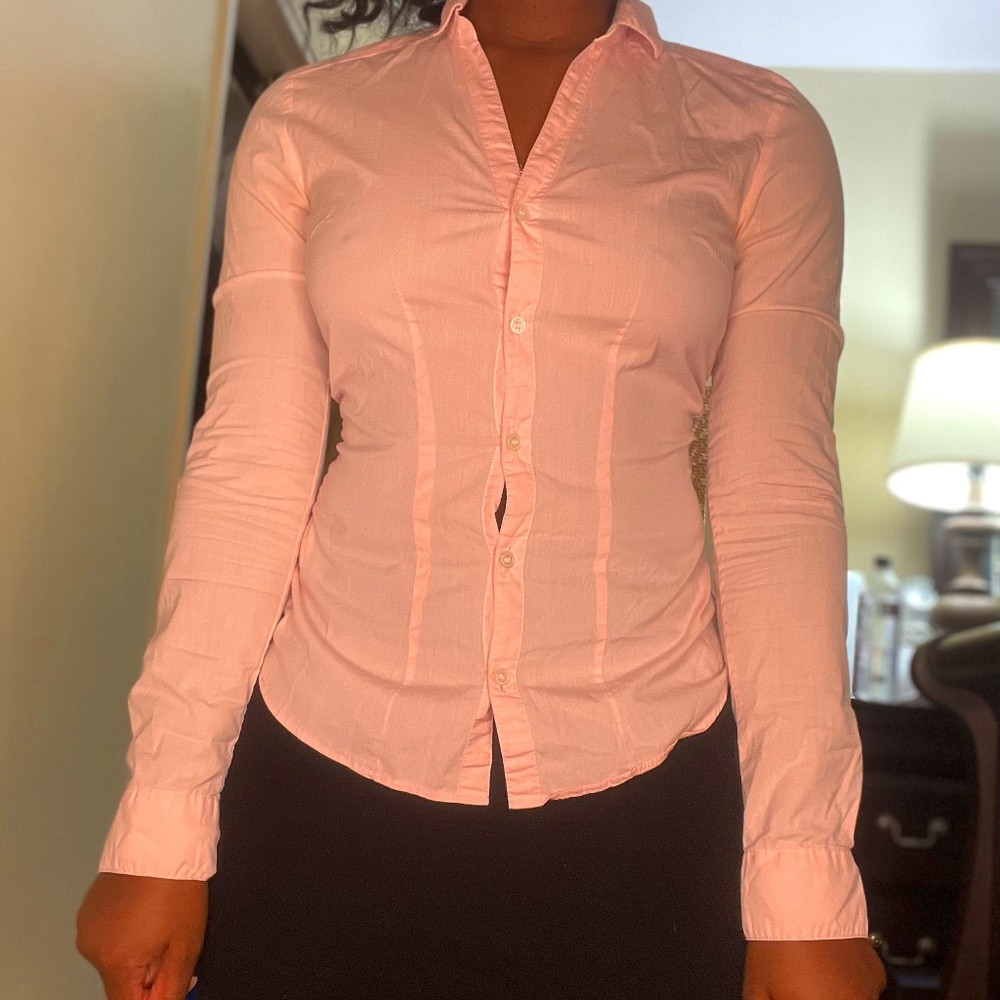 Pink Collared Shirt